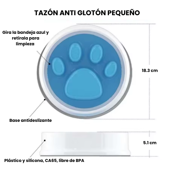 Comedero Para Mascota antiglotón
