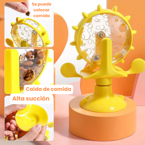 Rueda de Comida Interactiva para Gatos