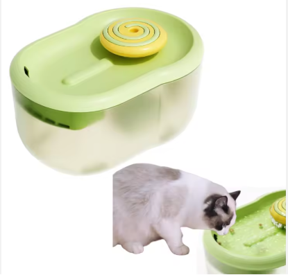 Dispensador De Agua Para Gatos Verde